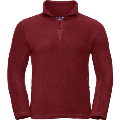 Afbeelding van Russell Heren 1/4 Ritssluiting Outdoor Fleece Top (Klassiek Rood) Maat 2XL