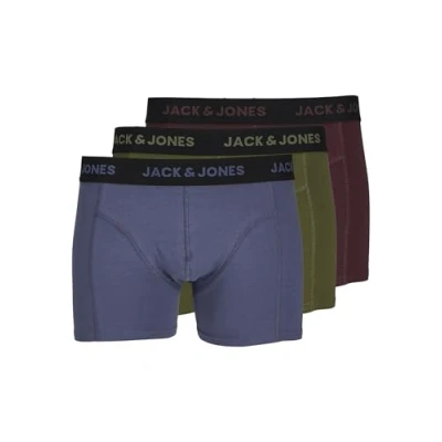 Afbeelding van JACK&amp;JONES ADDITIONALS JACJERRY SOLID TRUNKS 3 PACK Heren Onderbroek Maat S