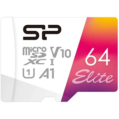 Afbeelding van Silicon Power 64GB MicroSDXC UHS 1 geheugenkaart met adapter