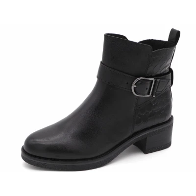Afbeelding van Marco Tozzi Enkellaars 25351 098 Zwart Maat 39