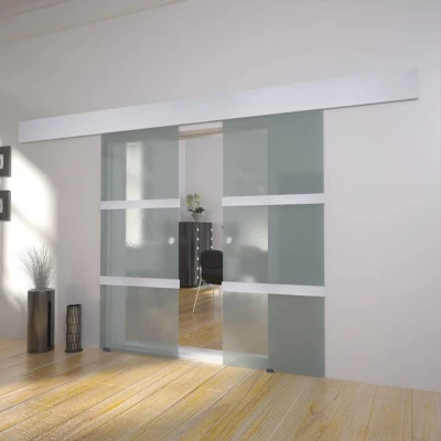 Afbeelding van Dubbele schuifdeur glas