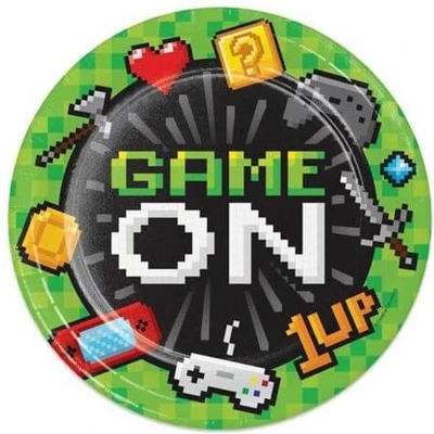 Afbeelding van Borden Game Party 23cm 8 stuks