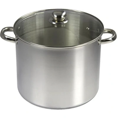 Afbeelding van Baumalu soeppan roestvrijstaal glazen deksel Ø 28 cm 13.5 L