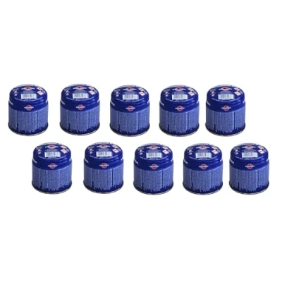Afbeelding van Dynamic24 10 x Universal 190 g Butan Stechcartridge Gas cartridges gazbrenner campingkoker gaskoker Stechgaskar voor gasbrander campinglamp, blauw