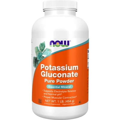 Afbeelding van Now Foods Potassium Gluconate Powder 454gr
