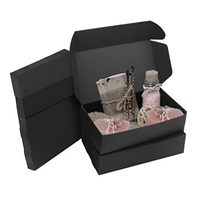 Afbeelding van Kurtzy Zwarte Hobby Kado Dozen (50Pak) Doos Maat 19 x 11 4,5cm Makkelijk in Elkaar te Zetten Presentaties Geschenk Presentjes Feestjes, Verjaardagen, Huwelijken, Vakanties