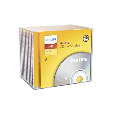 Afbeelding van CD R 80 Min/700 MB PHILIPS Audio Jewelcase 10 stuks