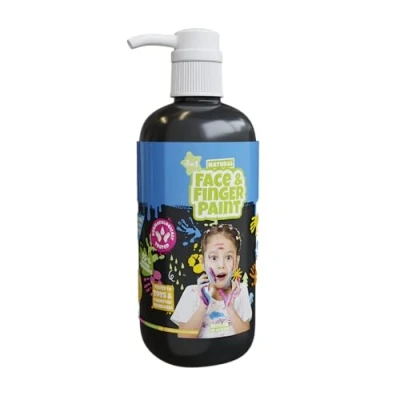 Afbeelding van Natural Face &amp; Finger Paint 1000 ml Bottle Dispenser Zwart