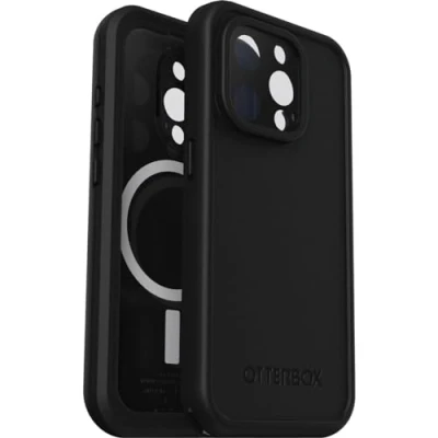 Afbeelding van Apple iPhone 15 Pro MagSafe Hoesje Kunststof OtterBox Hardcase/Backcover Zwart Telefoonhoesje Shockproof/Valbescherming