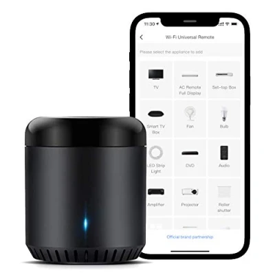 Afbeelding van Broadlink Smart Home Hub, RM Mini3 slimme Wi Fi universele infrarood afstandsbediening, één voor alles afstandsbediening zwart