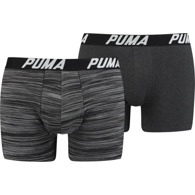 Afbeelding van Puma Spacedye Stripe Boxer 2P Boxershorts