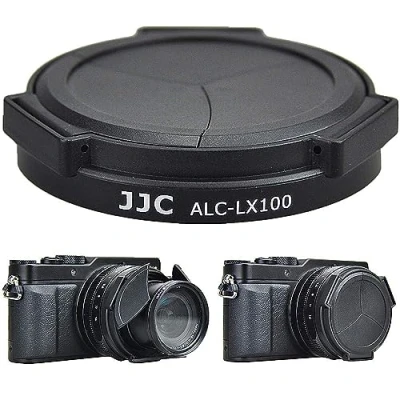 Afbeelding van JJC ALC LX100 Auto Open en Sluiten Lens Cap Voor Panasonic LUMIX DMC LEICA D LUX(Typ 109) Lux 7, 8 Camera (Zwart) Vervangt DMW LFAC1