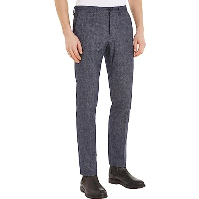 Afbeelding van Tommy Hilfiger Corduroy broek heren Denton Nep Solid Wol look , woestijn hemel 28W / 28L