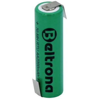 Afbeelding van Beltrona RTUAAZ Speciale oplaadbare batterij AA (penlite) Z soldeerlip NiMH 1.2 V 2200 mAh