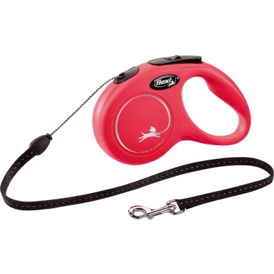 Afbeelding van Flexi Rollijn Classic Cord Rood S 5 MTR (218058)