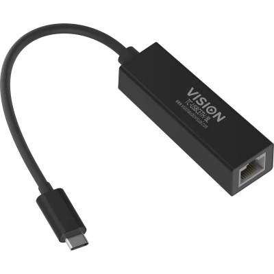 Afbeelding van Vision TC USBCETH/BL netwerkkaart Ethernet