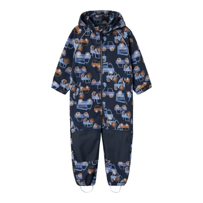 Afbeelding van NAME IT Nmmalfa08 Softshell Suit Aop1 Fo Noos regenpak jongens, Blauw 01, 92