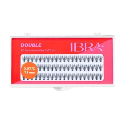Afbeelding van Ibra, valse wimpers, Plukjes van wimpers 0.07 C 11Mm (Kunstwimpers)