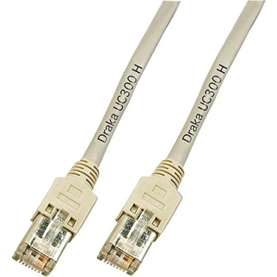 Afbeelding van DRAKA K8452.5 RJ45 Netwerkkabel, patchkabel CAT 5e F/UTP 5.00 m Grijs Vlambestendig 1 stuk(s)