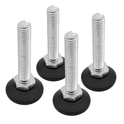 Afbeelding van Design61 4 x verstelschroef Ø 38 mm met verzinkte stelschroef M12 100 (voet draaibaar)