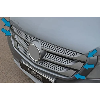 Afbeelding van Carbon Fibre Front Grille Trims om Vito W447 (2015 20) te passen