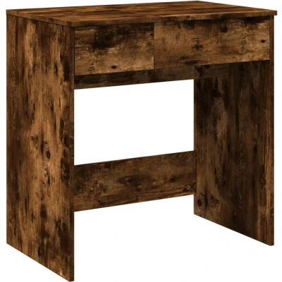 Afbeelding van vidaXL Kaptafel met spiegel 73x46,5x120 cm gerookt eikenkleurig