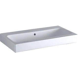 Afbeelding van Geberit iCon meubelwastafel wit KeraTect (75 x 48,5 cm) zonder