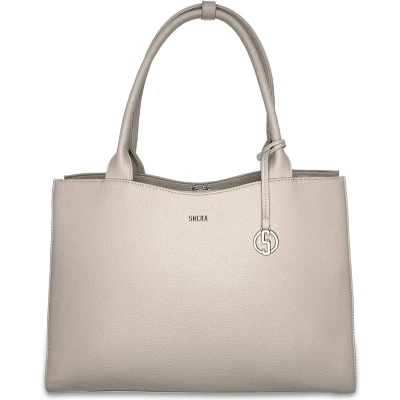 Afbeelding van SOCHA Dames Laptoptas Straight Line Vanilla 15.6 inch