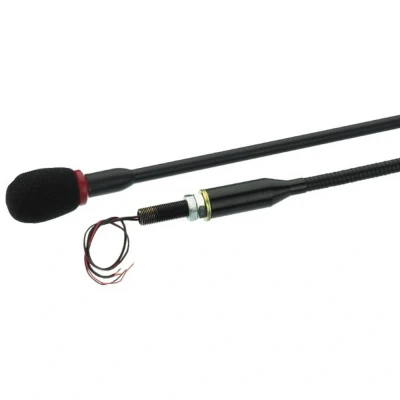 Afbeelding van Monacor EMG 610P 232810 Electret Zwanenhals Microfoon Zwart