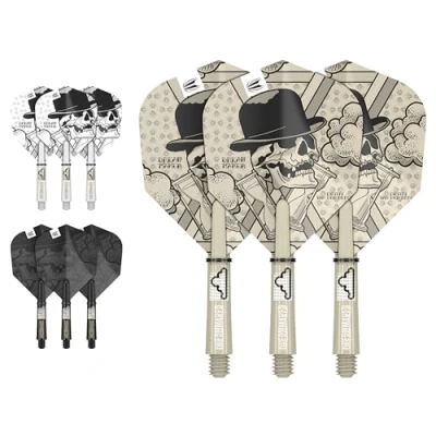 Afbeelding van TARGET DIMITRI VAN DEN BERGH INK FLIGHT SHAFT KIT DART FLIGHTS SHORT