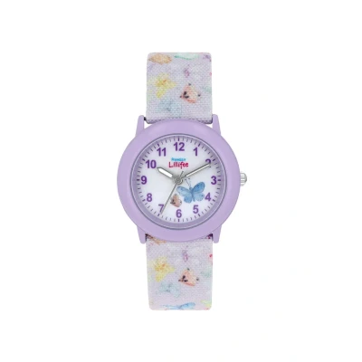 Afbeelding van Prinzessin Lillifee polshorloge meisjes kinder quartzhorloge analoog, met textielband, 3 bar waterbestendig, wordt geleverd in horlogegeschenkdoos