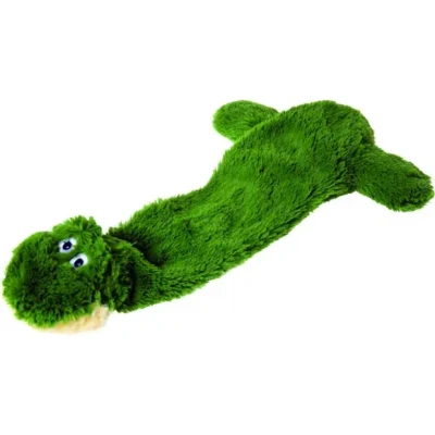 Afbeelding van Flamingo Hondenspeelgoed Pluche shaky kikker Groen 32 x 14 5 cm