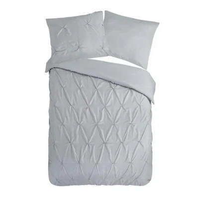 Afbeelding van Dekbedovertrek Chesterfield Zilvergrijs Luxe 140x200 Cm Anti Allergie &amp; Huisstofmijt Pure Dekbed Discounter.nl