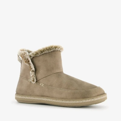 Afbeelding van Skechers COZY Campfire Snowboots, Dames, Maat: 36, Taupe Veloursleer