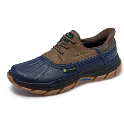 Afbeelding van Skechers Heren x John Deere Gerespecteerd TANZIER Sneaker, Navy, 8 UK, marineblauw, 42 EU