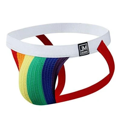 Afbeelding van JOCKMAIL Mannen Jock Strap Atletische Supporter Mode Comfortabele Sport Jockstrap Ondergoed Slips, Clorful4, L
