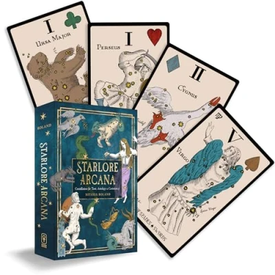 Afbeelding van Starlore Arcana: Constellations for Tarot, Astrology, and Cartomancy (56 Full Color Cards 128 Page Guidebook)