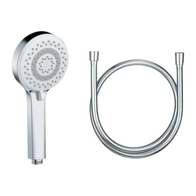 Afbeelding van KLUDI X1 universele douchekop met slang, douchedouche optioneel waterbesparend 3 straalsoorten (body, haar, skin), reinigingsvriendelijke Ø 10,7 cm, doucheslang 1,60 m
