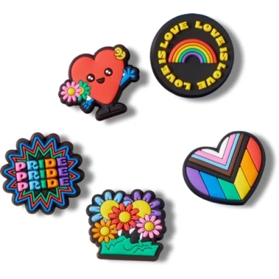 Afbeelding van Crocs LOVE IS Unisex 5 PACK Cadeau tip multicoloured, Maat: One Size, Multi coloured