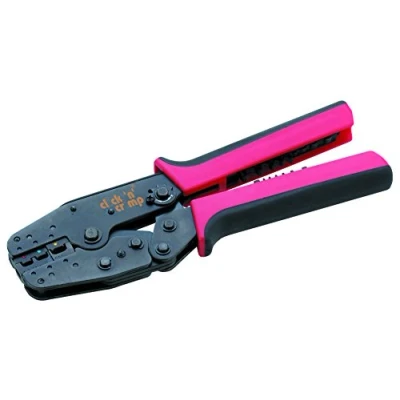 Afbeelding van Cimco click n crimp 106002 Perstangset 5 delig Geïsoleerde kabelschoenen, Open Platte stekkerhulzen, stekkers