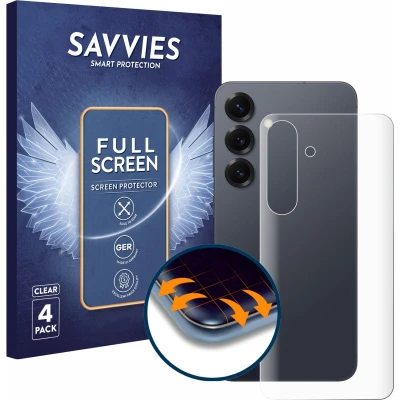 Afbeelding van Savvies Screenprotector voor Samsung Galaxy S25 (Achterkant) Folie Beschermfolie transparant volledig dekking (4 Stuks)