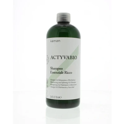 Afbeelding van Kemon Actyvabio Essenziale Ricco Shampoo 750ml Voor Droog Haar