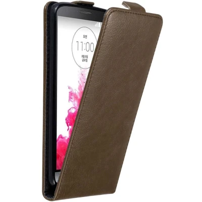 Afbeelding van Cadorabo Hoesje geschikt voor LG G3 in KOFFIE BRUIN Beschermhoes Flip Case Cover magnetische sluiting
