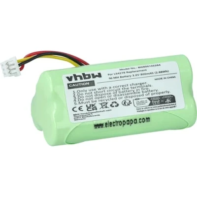 Afbeelding van vhbw Ni MH accu 800 mAh (3,6 V) compatibel met barcodescanner symbool LS4278 vervanging voor BTRY LS42RAAOE 01, 82 67705 01.