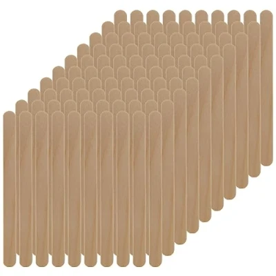 Afbeelding van silikomart stokjes set 100 houten 113x10 h 2 mm,Bruin Hout