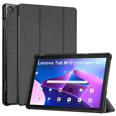 Afbeelding van Fintie Hoes voor Lenovo Tab M10 (3e Gen) tablet 10,1 inch TB 328FU/TB 328XU, ultradunne beschermhoes met automatische slaap waakfunctie, niet Plus generatie) 10,6 inch,