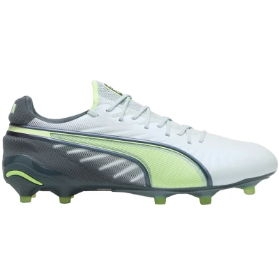 Afbeelding van Puma KING Ultimate FG/AG Voetbalschoenen met kunststof noppen, Heren, Maat: 45, Frosted dew/fizzy apple/gray skies Kunststof/ textiel