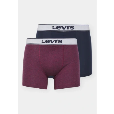 Afbeelding van Levis Herenslips 2P Base Vintage Boxer Marine/Rood katoen X Large Heren