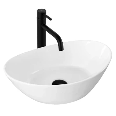 Afbeelding van REA Kate 45 Ovale Waskom 450x270 mm Wit Keramiek