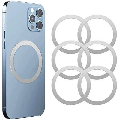 Afbeelding van Kinizuxi Mag Safe Ring 360 6 stuks, Sticker voor Magneet, Universele Magnetische Conversie Kit iPhone 14/13/12/11/X serie, Galaxy S23/S22/S21/20 en meer,